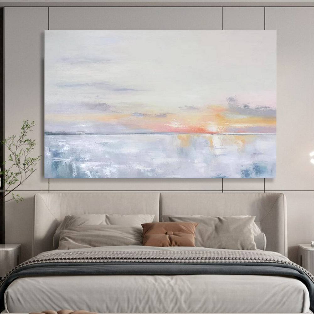 sunset sea abstract canvas design 7